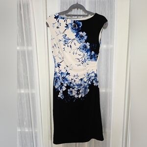 Ralph Lauren Black and Blue Floral Dress